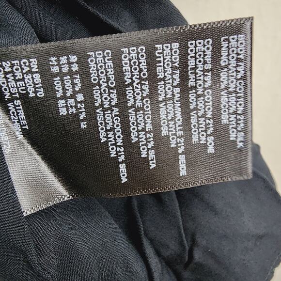 NEW Maeve Anthropologie Jonquil Black Floral Velvet Strapless Midi Dress - Picture 14 of 16